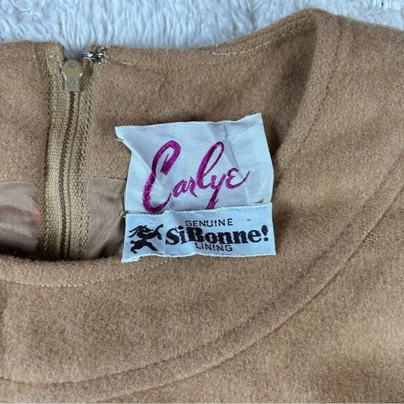 Vintage 60s Carlye union made mod shift dress, SiBonne lining, size 12 - Picture 8 of 15